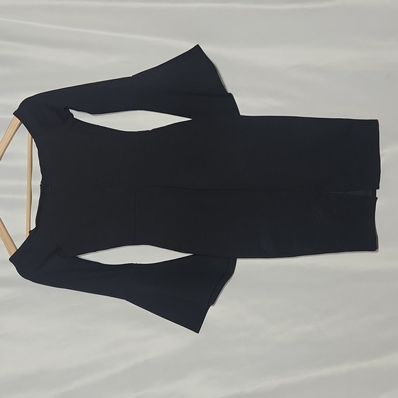Lulus Off The Shoulder Black Dress Long Bell Sleeves Size XS Above Knees LBD xs - Picture 6 of 13